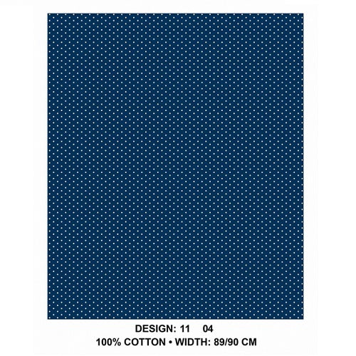 3 Cats Fabric - CW04 - Des 1-14 - Blue and White