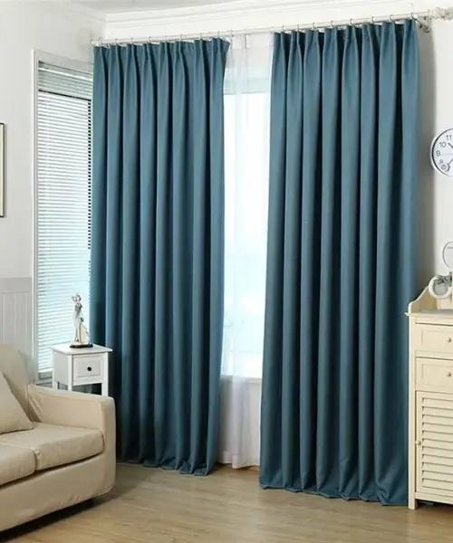 Blockout Curtain Fabric - Charcoal